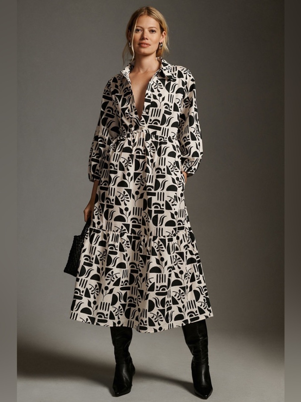 The Bettina Tiered Shirt Dress